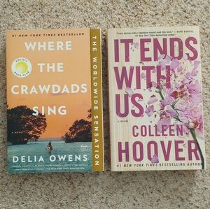 Where The Crawdads Sing Delia Owens & It Ends With Us Colleen Hoover Books